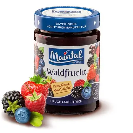 Mehrfrucht Fruchtaufstrich Waldfrucht, fein passiert