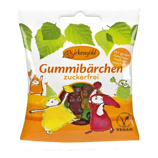 [60185] Birkengold Gummibärchen zuckerfrei 50g