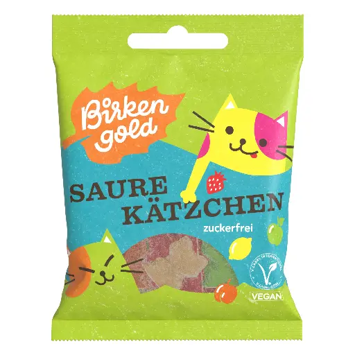 [60186] Birkengold Saure Kätzchen zuckerfrei 50g